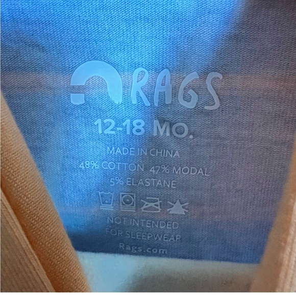 NWT Rags ABC striped romper - Picture 3 of 5